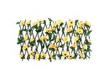 Vidaxl Traliccio Con Edera Artificiale Estensibile Giallo 180X20 Cm