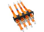 Cinghia Di Tensionamento Automatico/Cinghia Di Fissaggio, Lxl: 5,0 M X 35 Mm, Con Ganci A Punta, 4 Pezzi
