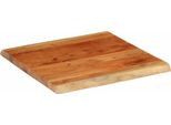 Syfax™ Piano Tavolo 60X60X3,8 Cm Quadrata Legno Acacia Bordi Vivi