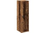 Vidaxl Mobiletto Da Bagno Con Rotelle, Effetto Legno Antico 20,5X22X72 Cm