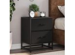Maison Exclusive - Comodino Nero 40X31X50 Cm Materiale Ligneo