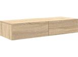 Vidaxl Scaffale A Muro Con Cassetti In Rovere Sonoma 100X36X19Cm Materiale In Legno