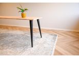Gamba Del Tavolo Moderna In Acciaio Nero 720 Mm - Per Pezzo