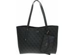 Guess Shopper In Ecopelle Brenton Tote Logo Carbone
