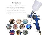 1.0 Mm Mini Hvlp Air Sprayer Airbrush Kit Vernice A Spruzzo Strumento Gravity-Feed Air Brush Set Auto Car Painting Per La Riparazione Spot