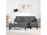 Vidaxl Set Di Divani Con Cuscini 2 Pezzi In Poliestere Grigio Scuro