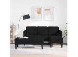 Vidaxl Set Divano Con Cuscini 2 Pezzi Poliestere Nero