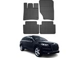 2006-2015 Audi Q7 4LB Tappetini In Gomma Nera 4 Pezzi