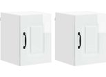 Syfax™ Mobile Da Cucina Kalmar 2 Pcs Bianco Lucido 30 X 31 X 40 Cm