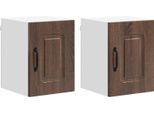 Syfax™ Mobile Da Cucina Kalmar 2 Pcs Rovere Marrone 30 X 31 X 40 Cm