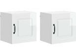Syfax™ Mobile Da Cucina Kalmar 2 Pcs Bianco Lucido 40 X 31 X 40 Cm
