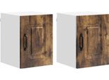 Syfax™ Mobile Da Cucina Kalmar 2 Pcs Rovere Fumé 30 X 31 X 40 Cm