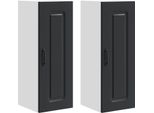 Syfax™ Mobile Da Cucina Kalmar 2 Pcs Nero 30 X 31 X 80 Cm