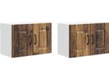 Syfax™ Mobile Da Cucina Kalmar 2 Pcs Legno Vecchio 60 X 31 X 40 Cm