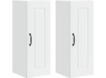 Syfax™ Mobile Da Cucina Kalmar 2 Pcs Bianco 30 X 31 X 80 Cm