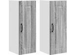 Syfax™ Mobile Da Cucina Kalmar 2 Pcs Grigio Sonoma 30 X 31 X 80 Cm