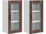 Syfax™ Mobile Da Cucina Con Porta 2 Pcs Rovere Marrone 40 X 31 X 80 Cm