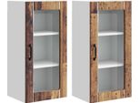 Syfax™ Mobile Da Cucina Con Porta 2 Pcs Legno Vecchio 40 X 31 X 80 Cm