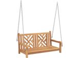 Syfax™ Panchina A Dondolo Marrone 114 X 60 X 64 Cm