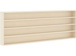 Syfax™ Vetrina A Muro Beige 100 X 8,5 X 36 Cm Legno Multistrato