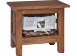 Syfax™ Tavolo Laterale Marrone Legno Massello Di Mogano