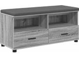 Syfax™ Panca Per Ingresso Con Cuscino Grigio Sonoma 100 X 38 X 46 Cm