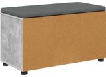 Syfax™ Panca Per Ingresso Con Cuscino Grigio Cemento 80 X 46 X 46 Cm