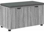 Syfax™ Panca Per Ingresso Con Cuscino Grigio Sonoma 80 X 46 X 46 Cm