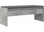 Syfax™ Panca Per Ingresso Con Cuscino Grigio Cemento 103 X 38 X 40 Cm