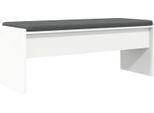 Syfax™ Panca Per Ingresso Con Cuscino Bianco 103 X 38 X 40 Cm