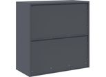 Syfax™ Armadio Antracite 90 X 40 X 90 Cm Acciaio