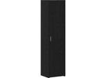 Maison Exclusive - Credenza Alta 2 Pezzi Effetto Rovere Nero 45 X 42,5 X 185 Cm