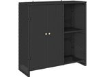 Syfax™ Armadio Con Lo Scaffale Con Porta Nero 100 X 36 X 102 Cm Rattan
