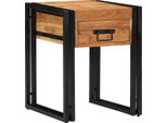 Syfax™ Tavolino Con Cassetto 40 X 40 X 50 Cm Legno Di Acacia Massello