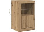 Vidaxl Led Credenza Rovere Artisan 41 X 37 X 67 Cm Materiale A Base Di Legno