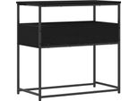 Syfax™ Tavolo Consolle Rovere Nero 75 X 40 X 75 Cm Legno Multistrato