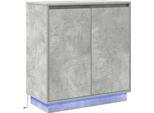 Credenza Vidaxl Led Grigio Cemento 71 X 34,5 X 75 Cm Materiale A Base Di Legno