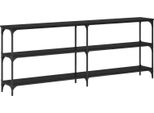 Syfax™ Tavolo Consolle Rovere Nero 200 X 29 X 75 Cm