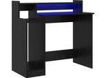 Vidaxl Scrivania Look Rovere Nero 97 X 45 X 90 Cm Materiale A Base Di Legno