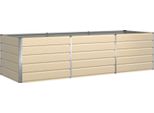 Vidaxl Fioriera Avorio 195 X 100 X 45 Cm Acciaio Zincato