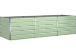 Vidaxl Fioriera Verde Pastello 195 X 100 X 45 Cm Acciaio Zincato