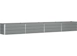 Vidaxl Fioriera Grigio Chiaro 480 X 50 X 45 Cm Acciaio Zincato
