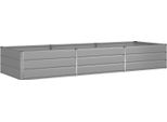 Vidaxl Fioriera Grigio Chiaro 195 X 100 X 45 Cm Acciaio Zincato