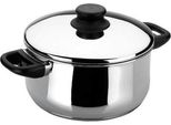 Lacor Casseruola Con Coperchio 20CM Stanless Casseruola In Acciaio Con Coperchio, Acciaio Inox, Diametro 20 Cm, Adatta Ai Fornelli A Induzione