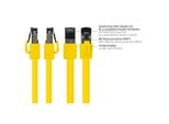 Alcasa 8080-075Y Netzwerkkabel 7,5 M Cat8.1 S/Ftp (S-STP) Gelb (8080-075Y)