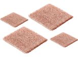 Set Di 4 Panni Di Rame Detergente Per Pentole Panno Di Rame 2 Pezzi 15×15 Cm + 2 Pezzi 25 X 25 Cm