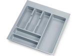 Vaschetta Portaposate Emuca Optima Per Cassetto Universale, Modulo 500 Mm, Plastica, Grigio