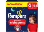 Pampers® 8006540710739 Pampers® Windeln Monatsbox Baby-Dry™ Night Pants GrößE Gr.6 (15+ Kg) FüR Kids Und Teens (4-12 Jahre), 138 St.