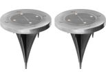 Lampada Strend Pro Gruid, 115X140 Mm, Solare, 4X Led, Aa, Conf. 2 Pz