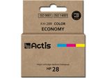 Actis KH-28R Ink (Replacement Hp 28 C8728A; Standard; 21 Ml; Color: Cyan Magenta Yellow)
